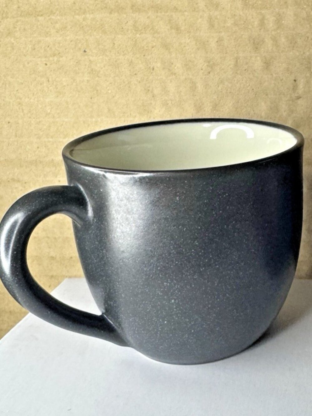 Set of Noritake Colorwave Graphite Demitasse 4 oz Espresso Mugs Discontinued